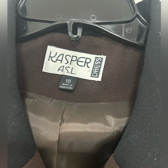 Kasper Color Block Double-Breasted Dress - Picture 2 of 4